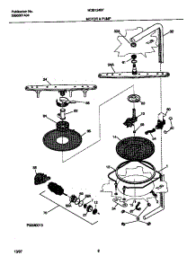 05 - Motor & Pump parts for Frigidaire Dishwasher MDB124BFS2 from AppliancePartsPros.com