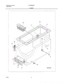 05 - Cabinet parts for Frigidaire Freezer CFC09M4AW0 from AppliancePartsPros.com