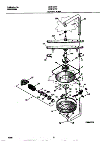 05 - Motor & Pump parts for Frigidaire Dishwasher MDB121RFS1 from AppliancePartsPros.com