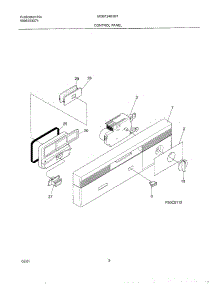 03 - Control Panel parts for Frigidaire Dishwasher MDB124BJB1 from AppliancePartsPros.com