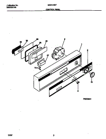 02 - Control Panel parts for Frigidaire Dishwasher MDB124BFS0 from AppliancePartsPros.com