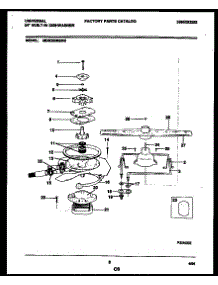 06 - Motor Pump Parts parts for Frigidaire Dishwasher MDB200RBW0 from AppliancePartsPros.com