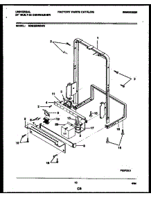 07 - Power Dry And Motor Parts parts for Frigidaire Dishwasher MDB200RBW0 from AppliancePartsPros.com