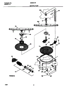 05 - Motor & Pump parts for Frigidaire Dishwasher MDB421RFS3 from AppliancePartsPros.com