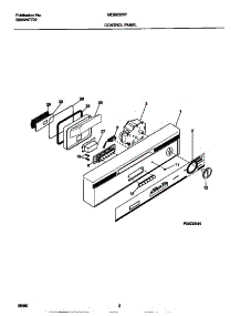 02 - Control Panel parts for Frigidaire Dishwasher MDB632XFS0 from AppliancePartsPros.com