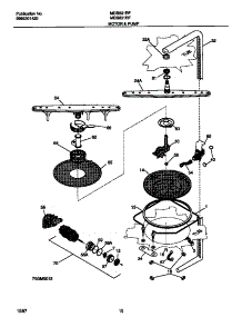 06 - Motor & Pump parts for Frigidaire Dishwasher MDB631RFR3 from AppliancePartsPros.com