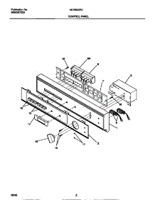 02 - Control Panel parts for Frigidaire Dishwasher MDB662RCS0 from AppliancePartsPros.com