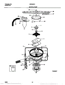 06 - Motor & Pump parts for Frigidaire Dishwasher MDB662RCS0 from AppliancePartsPros.com