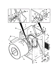 02 - Cabinet, Drum parts for Frigidaire Dryer MDE336MBD1 from AppliancePartsPros.com