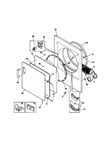03 - Front Panel, Lint Filter parts for Frigidaire Dryer MDE336MBD1 from AppliancePartsPros.com