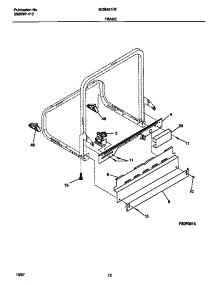 06 - Frame parts for Frigidaire Dishwasher MDB421RFS3 from AppliancePartsPros.com