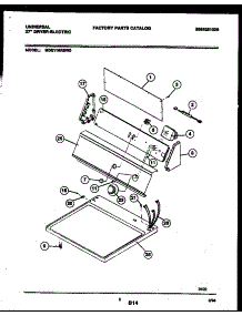 04 - Console And Control Parts parts for Frigidaire Dryer MDE116RBW0 from AppliancePartsPros.com