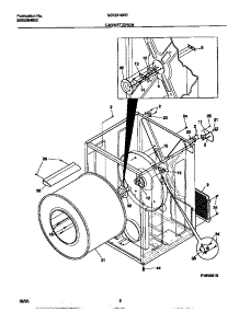 02 - Cabinet / Drum parts for Frigidaire Dryer MDG216REW0 from AppliancePartsPros.com