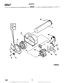 05 - Motor parts for Frigidaire Dryer MDG216REW0 from AppliancePartsPros.com
