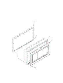 Universal / Multiflex (Frigidaire) Freezer Door parts for Frigidaire Freezer CFC05M0AW5 from AppliancePartsPros.com