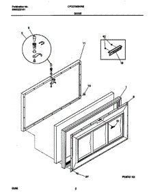 Universal / Multiflex (Frigidaire) Freezer Door parts for Frigidaire Freezer CFC07M3HW0 from AppliancePartsPros.com