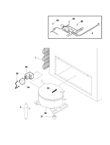 Universal / Multiflex (Frigidaire) Freezer System parts for Frigidaire Freezer CFC07M4AW0 from AppliancePartsPros.com