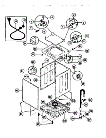 02 - Sides & Top parts for Frigidaire Washer TWX645RBW1 from AppliancePartsPros.com