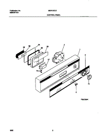 02 - Control Panel parts for Frigidaire Dishwasher MDB120LGR0 from AppliancePartsPros.com