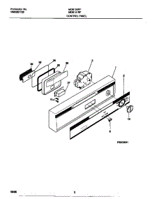 02 - Control Panel parts for Frigidaire Dishwasher MDB120RFM0 from AppliancePartsPros.com