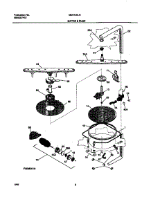05 - Motor & Pump parts for Frigidaire Dishwasher MDB120LGR0 from AppliancePartsPros.com