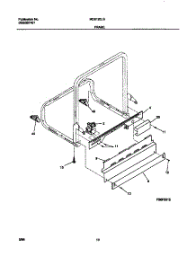 06 - Frame parts for Frigidaire Dishwasher MDB120LGR0 from AppliancePartsPros.com