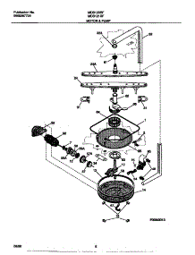 05 - Motor & Pump parts for Frigidaire Dishwasher MDB120RFM0 from AppliancePartsPros.com