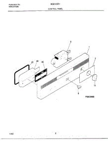 02 - Control Panel parts for Frigidaire Dishwasher MDB125RHS1 from AppliancePartsPros.com