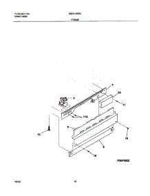 11 - Frame parts for Frigidaire Dishwasher MDB125RHS3 from AppliancePartsPros.com