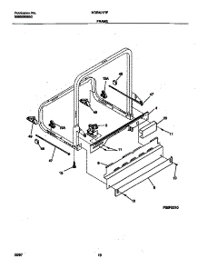 06 - Frame parts for Frigidaire Dishwasher MDB421RFS2 from AppliancePartsPros.com
