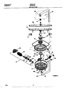 05 - Motor & Pump parts for Frigidaire Dishwasher MDB631RFS1 from AppliancePartsPros.com