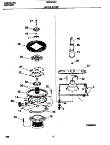 05 - Motor parts for Frigidaire Dishwasher MDR251RHR0 from AppliancePartsPros.com