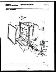 05 - Inner Tub Parts parts for Frigidaire Dishwasher MDB532RB0 from AppliancePartsPros.com