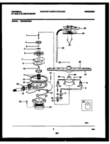 06 - Motor Pump Parts parts for Frigidaire Dishwasher MDB532RB0 from AppliancePartsPros.com