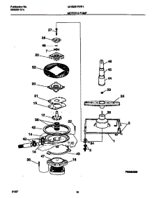 06 - Motor & Pump parts for Frigidaire Dishwasher MDS251RER1 from AppliancePartsPros.com