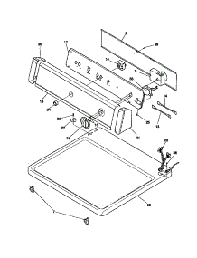 04 - Controls, Top Panel parts for Frigidaire Dryer MDE336MBW1 from AppliancePartsPros.com