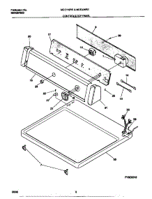 04 - Controls / Top Panel parts for Frigidaire Dryer MDE336RES0 from AppliancePartsPros.com
