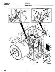 02 - Cabinet / Drum parts for Frigidaire Dryer MDE546REW1 from AppliancePartsPros.com