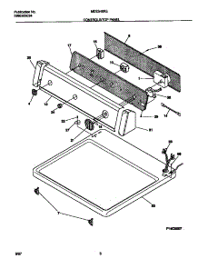 04 - Controls / Top Panel parts for Frigidaire Dryer MDE546RED1 from AppliancePartsPros.com