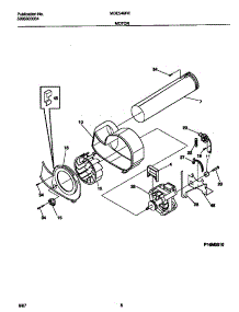 05 - Motor parts for Frigidaire Dryer MDE546REW1 from AppliancePartsPros.com