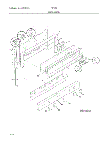 03 - Backguard parts for Tappan Range TGF605EW1 from AppliancePartsPros.com