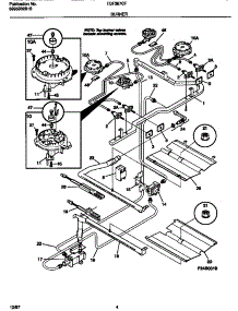 03 - Burner parts for Frigidaire Range TGF367CFTA from AppliancePartsPros.com