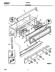 02 - Backguard parts for Frigidaire Range TGF645WFW1 from AppliancePartsPros.com