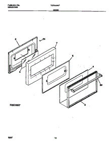 06 - Door parts for Frigidaire Range TGF645WFW1 from AppliancePartsPros.com