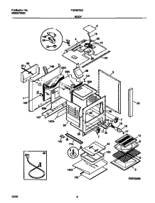 04 - Body parts for Frigidaire Range TGF657BCD1 from AppliancePartsPros.com