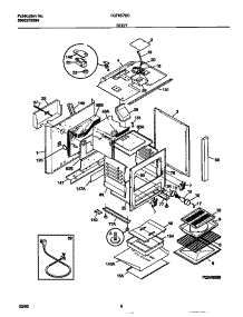 04 - Body parts for Frigidaire Range TGF657BCD2 from AppliancePartsPros.com