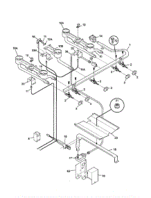 Burner parts for Tappan Range TGF645WFW6 from AppliancePartsPros.com