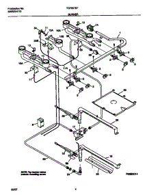 03 - Burner parts for Frigidaire Range TGF657BFB1 from AppliancePartsPros.com