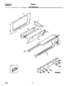02 - Splasher / Light parts for Frigidaire Range TGO346BCDA from AppliancePartsPros.com