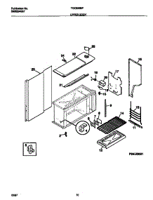 06 - Upper Body parts for Frigidaire Range TGO336BFWB from AppliancePartsPros.com